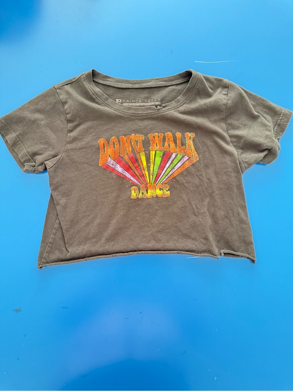 Prince Peter Collection Cropped T-shirt. Excellent Condition. Size XL=12-14
